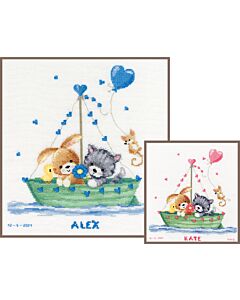 Borduurpakket geboortetegel ons grootste avontuur van Vervaco pn-0189880 