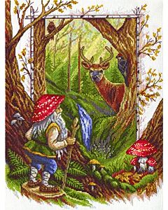 Borduurpakket  Goblin in the Woods  met telpatroon PANNA 1183-vs