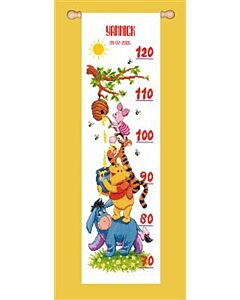 Vervaco borduurpakket groeimeter Winnie the Pooh en vrienden pn-0014848