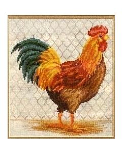 Borduurpakket haan om te borduren Vervaco 2002/75.131