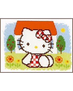 Borduurpakket Hello Kitty zomer van Vervaco pn-0148646. 