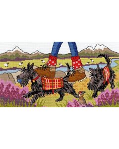  Borduurpakket Highland Walkies om te borduren Borty trreads xjr31