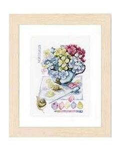  Borduurpakket Hortensia van  lanarte pn-0154329 aida van marjolein bastin
