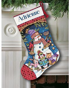 Borduurpakket Kerstsok kerstzang Dimensions 8751