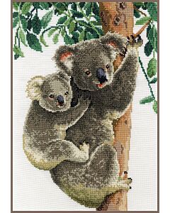 Borduurpakket koala met baby van Vervaco pn-0158414 