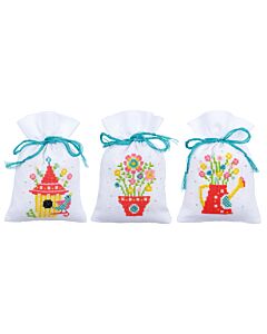 Borduurpakket Kruidenzakje 3 st. lente met telpatroon van Vervaco pn-0164179