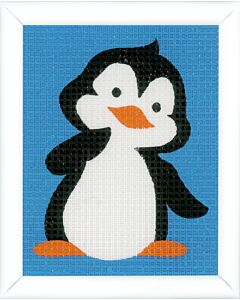 Borduurpakket kruissteek pinguin voor kinderen Vervaco pn-0155782