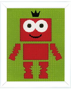 Borduurpakket  kruissteek  robot voor kinderen vervaco pn-0150018