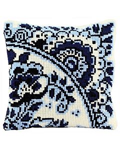 Pako borduurpakket kruissteekkussen Delfts Blauw 003.137