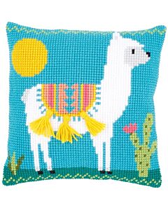 Vervaco borduurpakket kruissteekkussen lama pn-0173529