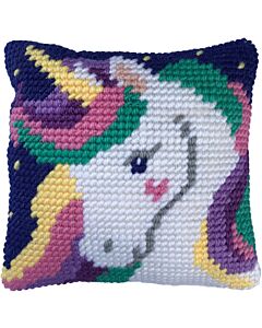 Borduurpakket kussenpakket eenhoorn Needleart World LH3.006 in halve kruisteek