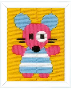 Borduurpakket spansteek muis voor kinderen om te borduren vervaco pn-0153814