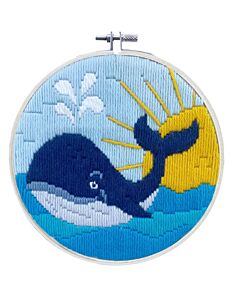 Borduurpakket spansteek walvis incl. borduurring van Needleart World LST3.003.