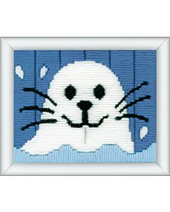 Borduurpakket  spansteek zeehond voor kinderen