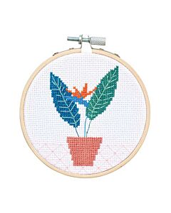 Borduurpakket Strelitzia plant van rico Design 100129 