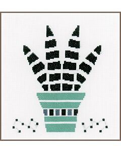 Borduurpakket kruissteek telwerk Vetplantje Vervaco PN-0168101