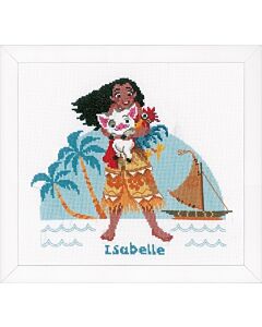 Borduurpakket Vaiana The Ocean is calling met telpatroon van vervaco pn-0168045