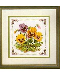  Borduurpakket Viooltjes om te borduren van vervaco.