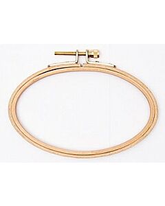 Houten ovale borduurring  14.5cm x 9.5cm nr 95310.00.00