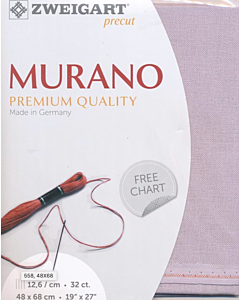 Borduurstof Murano 32counts/12.6 draadjes per cm kleur 558 lila van Zweigart