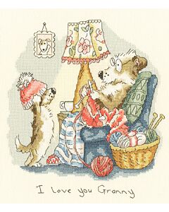 Bothy Threads borduurpakket I love you granny XAJ19 bordure