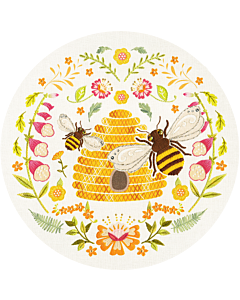 Bothy Threads vrij borduren paket Folk Bees EKP01 voorbedrukt borduren