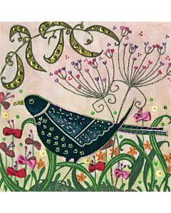 Bothy Threads vrij borduurpakket Flights of Fancy: Blackbird ELH01 voorbedrukt