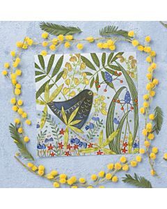 Bothy Threads vrij borduurpakket Flights of Fancy: Merle ELH04 voorbedrukt