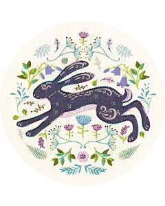 Bothy Threads vrij borduurpakket Folk Hare EKP02 voorbedrukt