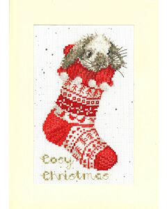 Bothy Threads wenskaarten cosy Christmas XMAS57 borduren