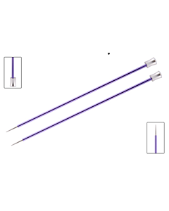 Knit Pro Zing breinaald met knop 3.75mm, 40cm lang