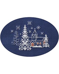 Bothy Threads borduurpakket wenskaart let it snow CDX57 telpatroon