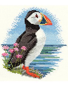 Bothy Threads borduurpakket birds - puffin PN3 telpatroon