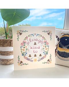Bothy Threads vrijborduurpakket bee kind to bees ECA1 voorbedrukt