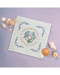 Bothy Threads vrijborduurpakket zeemeermin kus ECA2 voorbedrukt