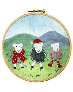 Bothy Threads borduurpakket met vilt Woolly Jumpers EFE1 voorbedrukt