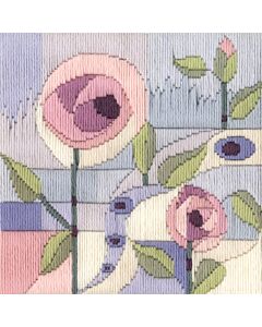 Voorbedrukt borduurpakket spansteek rozen prieel van Bothy Threads lsmk01