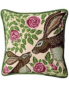 Bothy Threads borduurpakket kussen English Roses tap10 voorbedrukt in halve kruissteek