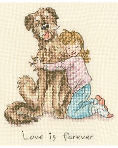 Bothy Threads borduurpakket Love is forever XAJ27 telpatroon