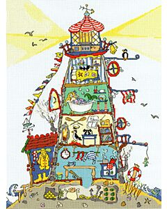 Bothy Threads borduurpakket vuurtoren telpatroon