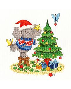 Borduurpakket Bothy Threads   A Merry Elly Christmas XEL08