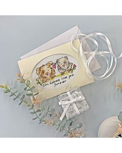 Bothy Threads borduurpakket wenskaart love you forever XGC41 telpatroon