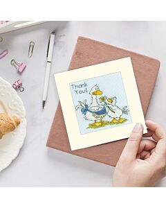 Bothy Threads borduurpakket wenskaart Thank you! XGC45 telpatroon