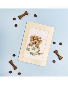 Bothy Threads borduurpakket wenskaart bouncing birthday XGC47 telpatroon