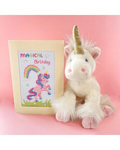 Bothy Threads borduurpakket wenskaart magical birthday XGC49 telpatroon