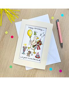 Bothy Threads borduurpakket wenskaart more fabulous XGC51 telpatroon