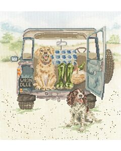 Bothy Threads borduurpakket Paws Picnic XHD126 telpatroon