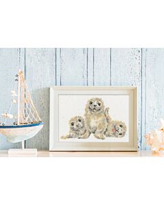 Bothy Threads borduurpakket Schattige Zeehondjes XHD131 telpatroon