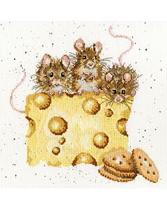 Borduurpakket muizen en kaas van Bothy Threads XHD53
