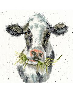 Borduurpakket koe van Borty Treads  XHD84